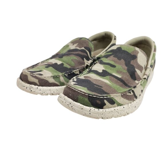 Tansmith Men's Size 11 Camouflage Canvas Loafers - Picture 1 of 8